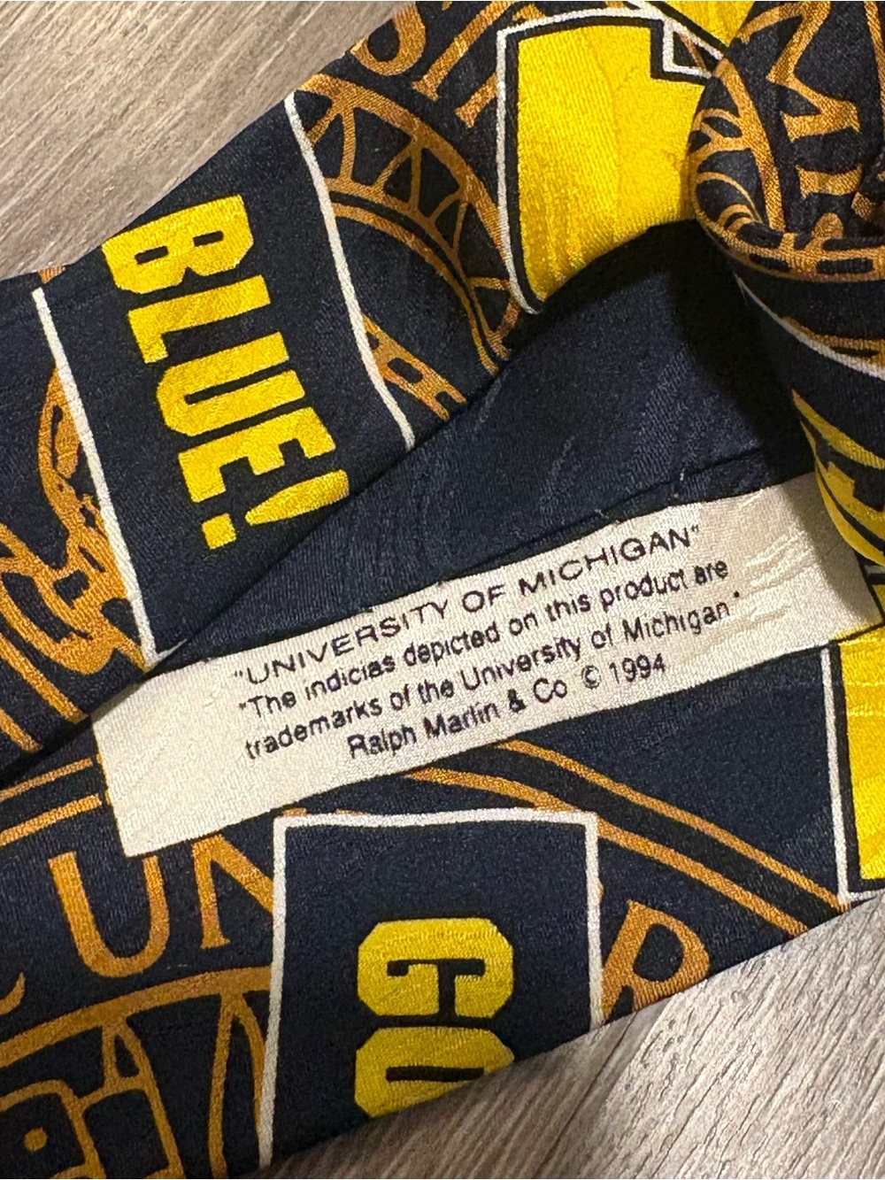 Vintage Eagles Wings & Silk RM Sport Michigan Wolverines Ties Lot of 2 - Picture 6 of 8